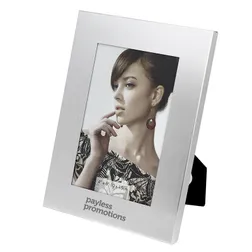 Vance Brushed Silver Aluminium Desktop Picture Frame