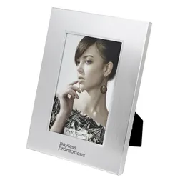 Walker Brushed Silver Aluminium Photo Frame with Laser Engraving