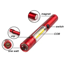 Aluminium Magnet Torch with COB Light