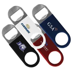 K287 Compact Vinyl / Stainless Bartender Logo Bottle Openers