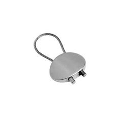 Silver Metal Split Ring Keyring with Engraving