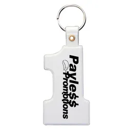 Soft PVC Number Shape Keyrings for Team Identification