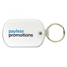 Soft PVC Oval Keytag With Split Ring