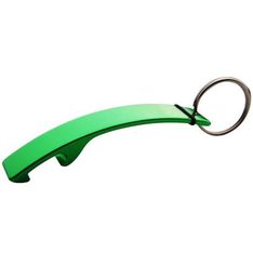Curved Aluminium Bottle Opener Keyring