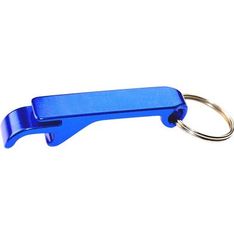 Aluminium Bottle Opener Keyring with Split Ring