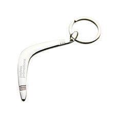 Alloy Boomerang Keychains With Presentation Box