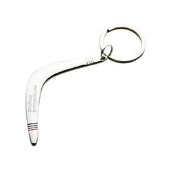 Alloy Boomerang Keychains With Presentation Box