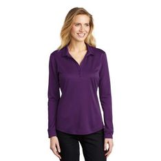 Silk Touch Performance Ladies Long Sleeve Polo
