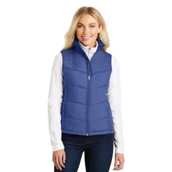 Ladies Polyester Puffy Vest with Polyfill Insulation
