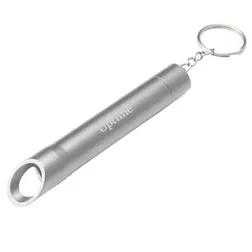 Pop Light Bottle Opener Keychain With Engraved Details