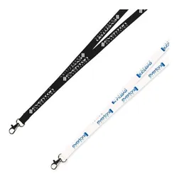 LANNYL10 Printed 10mm Flat Nylon Neck Lanyards With Attachment (Stock Colours)