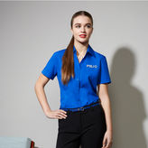 Oasis Moisture Wicking Polyester Short Sleeve Ladies Blouse