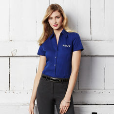 Metro Cotton Rich Stretch Short Sleeve Office Shirt