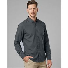 Men's Stretch Cotton Poly Modern Fit Shirts