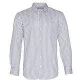Mens CVC Yarn Dyed Striped Work Shirt