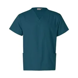 Unisex Polyester Cotton Cargo Scrub Top