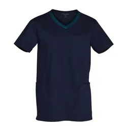 Mens Stretch Scrub Top With Moisture Wicking