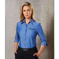 Ladies 3/4 Sleeve Nano Tech Shirts