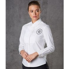 Cotton Rich Stretch Tuck Front Shirt Ladies