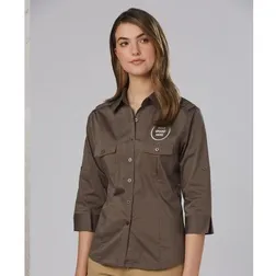 M8913 Ladies Military Button-Up Shirts With Stretch - Benchmark Range