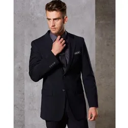 M9100 Wool Blend Two Button Suit Jackets With Stretch