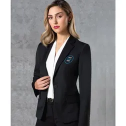 M9201 Ladies Wool Blend One Button Suit Jackets With Stretch