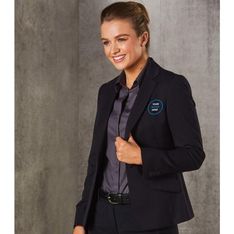 Ladies Poly Viscose Stretch Cropped Jacket