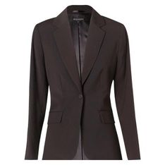 Poly Viscose Stretch Single Button Cropped Jacket