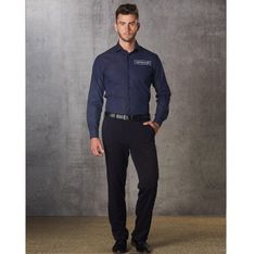 Poly Viscose Stretch Dress Pants With Flexi Waist