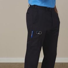 Slimmer Fit Polyester Viscose Work Trousers