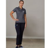 Ladies Stretch Utility Cargo Pants with Side Elastic Waist