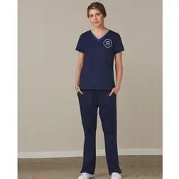 M9720 Ladies Multi Functional Pocketing Scrubs Pants With Stretch