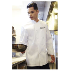Newport Executive Chef Coat with Black Piping Double Breasted Long Sleeve