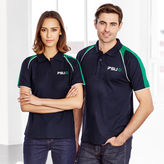 Mens CoolDry Pique Polo with Contrast Panels