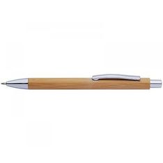 Plastic Ballpoint Pen with Chrome Accents Medium Point