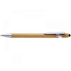 Ballpoint Stylus Pen with Bamboo Grid Grip