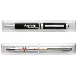P27 Clear Gift Box Branded Pens