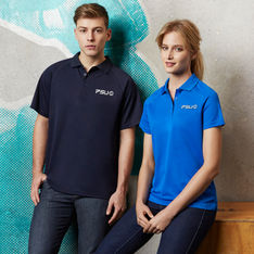 Mens Short Sleeve Polyester Athletic Polo