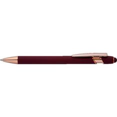 Rose Gold Metal Ballpoint Pen with Rubber Grip