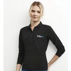 Ladies Long Sleeve Pique Polo with CoolDry Technology
