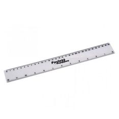 White Plastic Ruler 30cm Educational Office Measuring Tool