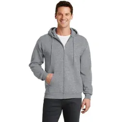 Mens Full Zip Fleece Hooded Sweatshirt
