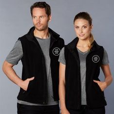 Unisex Polar Fleece Vest with Zipped Pockets