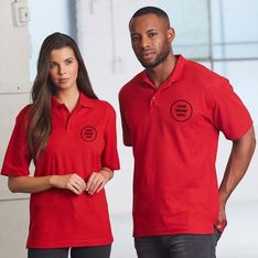 Easy Fit Unisex Poly Cotton Pique Polo Shirts
