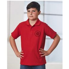 Poly Cotton Pique Kids Short Sleeve Polo