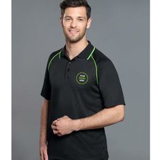 Mens CoolDry Mesh Polo With Contrast Piping