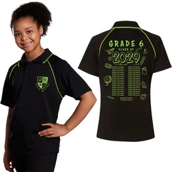 CoolDry Mesh School Leavers Polos Contrast Trim