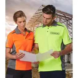 PS210 Unisex CoolDry Vented Branded High Vis Polos