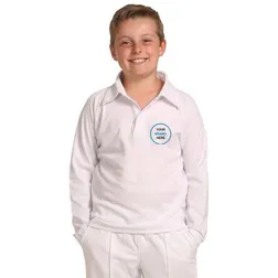 PS29KL Kids TrueDry Mesh Knit Long Sleeve Cricket Shirts