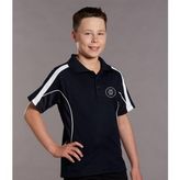 Kids TrueDry Micromesh Contrast Panel Short Sleeve Polo